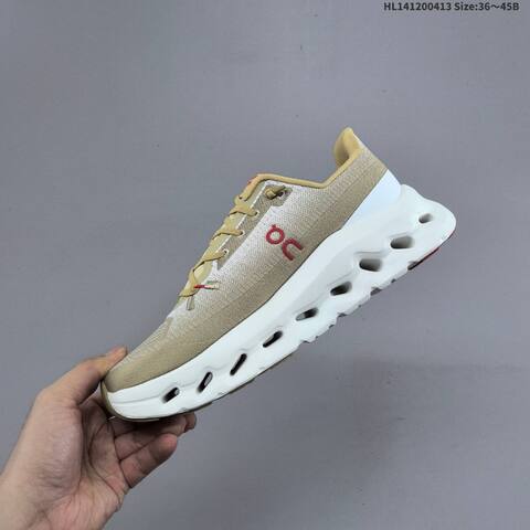 On Running Cloudtilt Khaki White Red EU 36-45 Running Shoe Running Sneakers - Unisex (BS-69610)