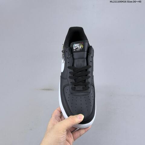 Nike Air Force 1 07 Black White Yellow Pink Gray EU 36-45 Sneaker - Unisex (BS-60706)