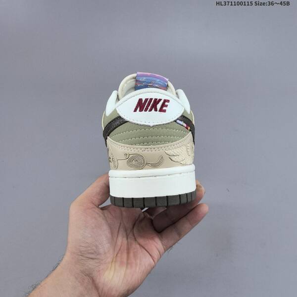 Nike SB Dunk Low CNY Pegasus Pack white beige olive dark brown EU 36-45 skate shoe
