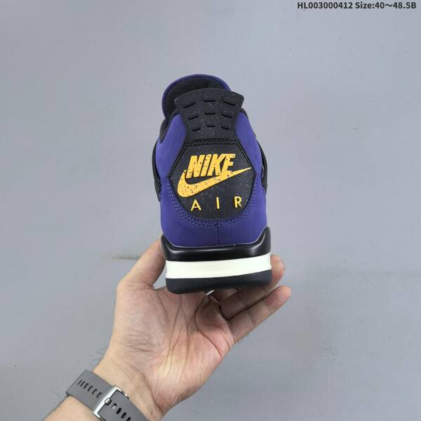 Jordan Air Jordan 4 Retro OG Imperial Purple / Black / Grey / Yellow 40~48.5 basketball