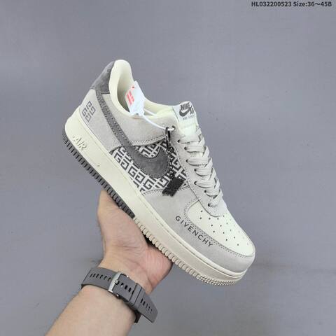 Nike Air Force 1 07 LV8 Light Grey Dark Grey Cream White EU 36-45 Sneaker - Unisex (BS-60208)