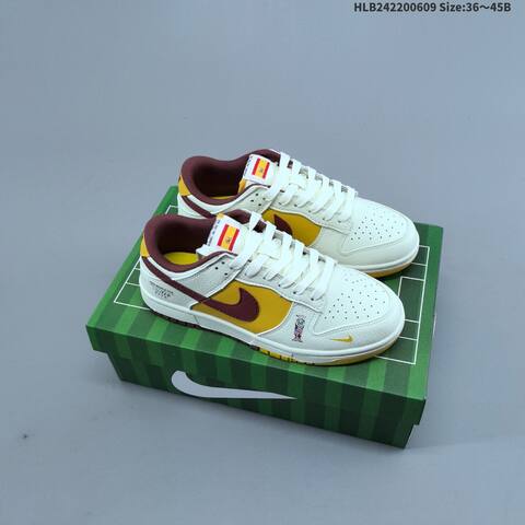 Nike Dunk SB Low FIFA World Cup 2026 Sail Yellow Burgundy White EU 36-45 Skate Shoe - Unisex (BS-59935)
