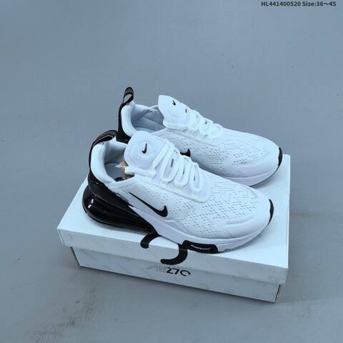 Nike Air Max 270 Flyknit White Black EU 36-45 Running Shoe - Unisex (BS-60232)