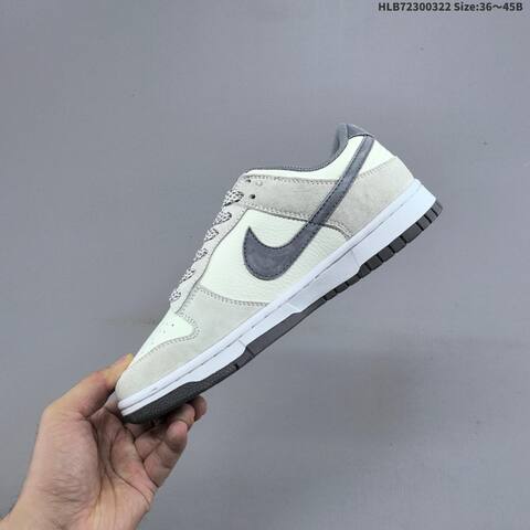 Nike Dunk SB Low Off White Light Grey Dark Grey Red White EU 36-45 Skate Shoe - Unisex (BS-61194)