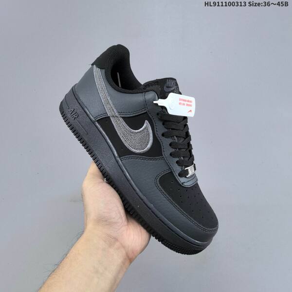 Nike Air Force 1 07 IB6842-002 black dark grey silver EU 36-45 sneaker