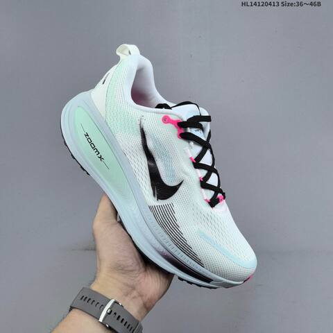 Nike Vomero 18 ReactX Air Zoom White Mint Black Pink Light Blue EU 36-46 Running Shoe - Unisex (BS-60762)