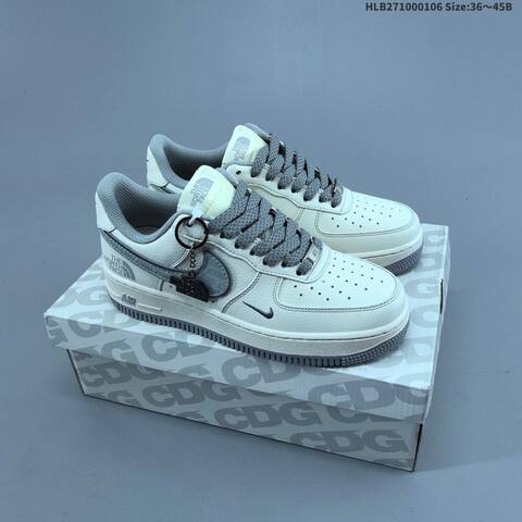 Nike Air Force 1 07 LV8 Sail Navy Black White Red EU 36-45 Sneaker - Unisex (BS-62191)