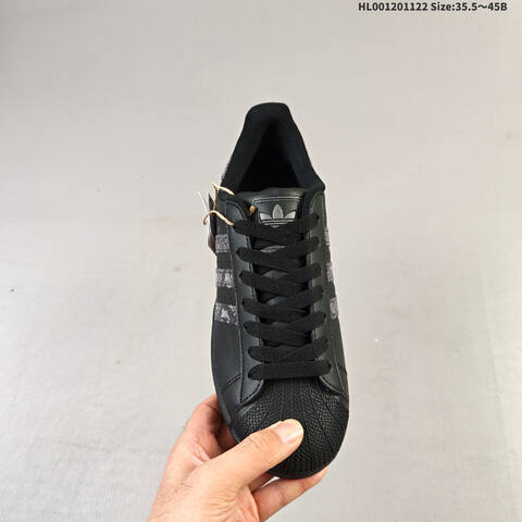 Adidas Superstar 2 Black Grey EU 35 5-45 Skate Shoe - Unisex (BS-65526)