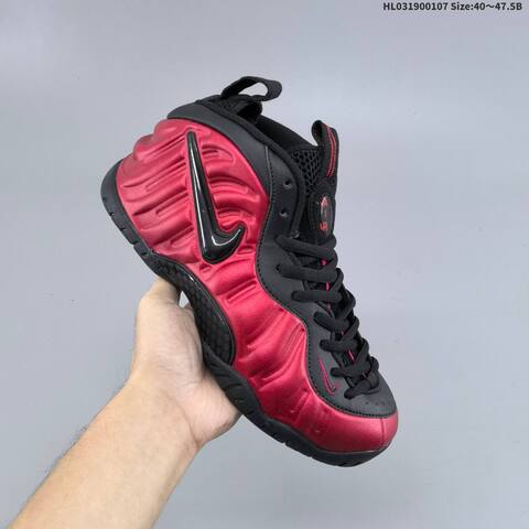 Nike Air Foamposite One Black Red EU 40-47 5 Basketball Shoe - Men's (BS-62171)