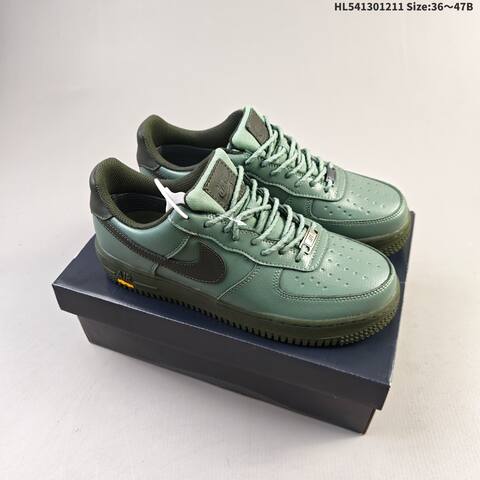 Nike Air Force 1 07 Dark Green Olive Green Yellow EU 36-47 Sneaker - Unisex (BS-62770)