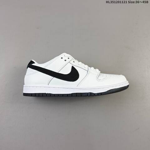 Nike SB Dunk Low Pro White Black EU 36-45 Skate Shoe - Unisex (BS-63312)