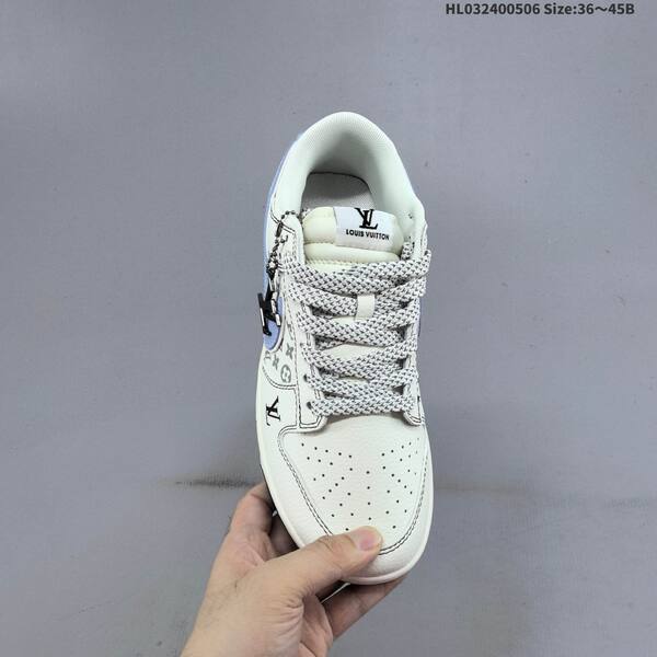 Nike Dunk Low Louis Vuitton Custom off white light blue black green EU 36-45 skate shoe