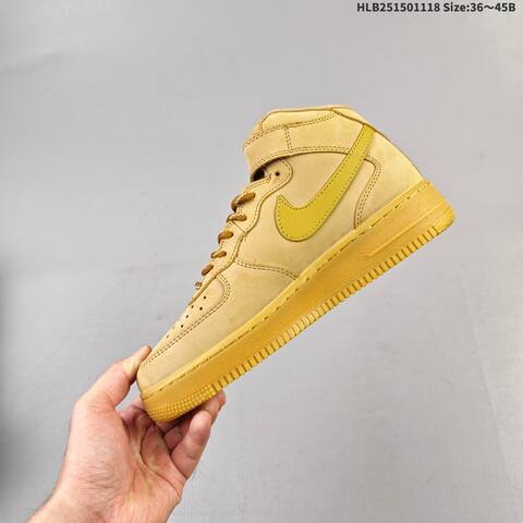 Nike Air Force 1 High 07 Wheat Tan Gum Yellow EU 36-45 Sneaker - Unisex (BS-63499)