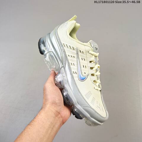 Nike Air Vapormax 360 Cream Silver Iridescent Clear EU 35 5-46 5 Running Shoe - Unisex (BS-63377)