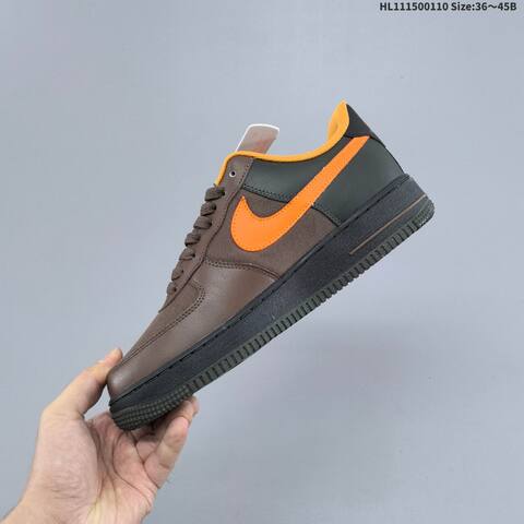 Nike Air Force 1 07 GTX CK2630-201 Brown Orange Black Dark Green EU 36-45 Sneaker - Unisex (BS-62076)