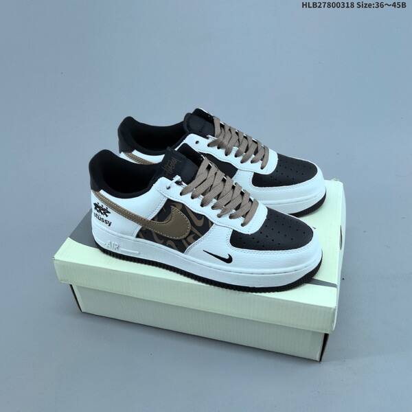 Nike Air Force 1 07 black white blue EU 36-45 sneaker