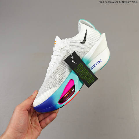Nike Air Zoom Alphafly Next 3 White Teal Black Orange Pink EU 35-45 Running Shoe - Unisex (BS-62804)