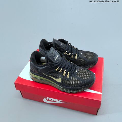 Nike Air Max 2013 White Black Silver EU 39-45 Running Shoe - Unisex (BS-60748)