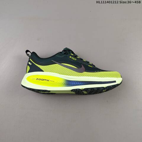 Nike Vomero 18 GTX ReactX Air Zoom Dark Green Neon Yellow Light Green EU 36-45 Running Shoe - Unisex (BS-62741)