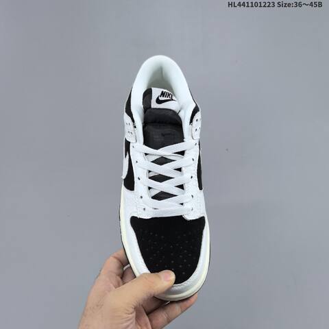 Nike SB Dunk Low Retro DIY Black White Sail EU 36-45 Skate Shoe - Unisex (BS-62499)