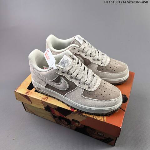 Nike Air Force 1 Low 07 AKIRA Olive Green Light Grey Black White EU 36-45 Sneaker - Unisex (BS-62688)