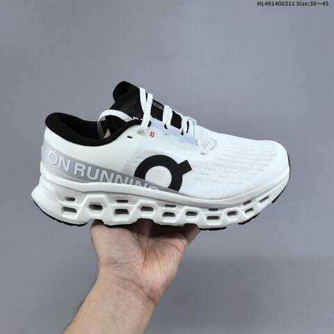 On Cloudmonster Void White Black Or Triple Black EU 36-45 Running Shoe Running Sneakers - Unisex BS-69683