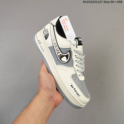 Nike Air Force 1 07 Low Off White Black Grey EU 36 45 Sneaker EU 36-45 - Unisex (BS-63015)