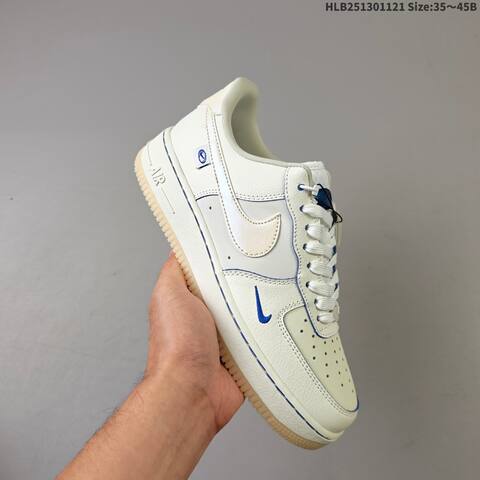 Nike Air Force 1 07 Off White Blue Beige EU 35-45 Sneaker - Unisex (BS-63302)