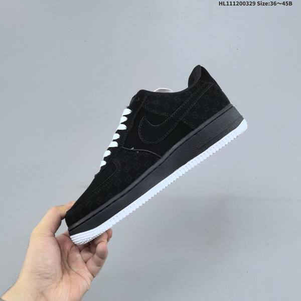 Nike Air Force 1 07 black white orange EU 36-45 sneaker