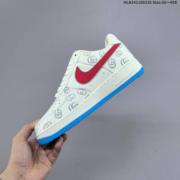 Nike Air Force 1 07 Low off white red blue black EU 36-45 sneaker