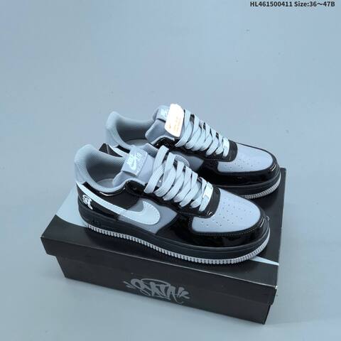 Nike Air Force 1 07 Black Grey White EU 36-47 Sneaker - Unisex (BS-60824)