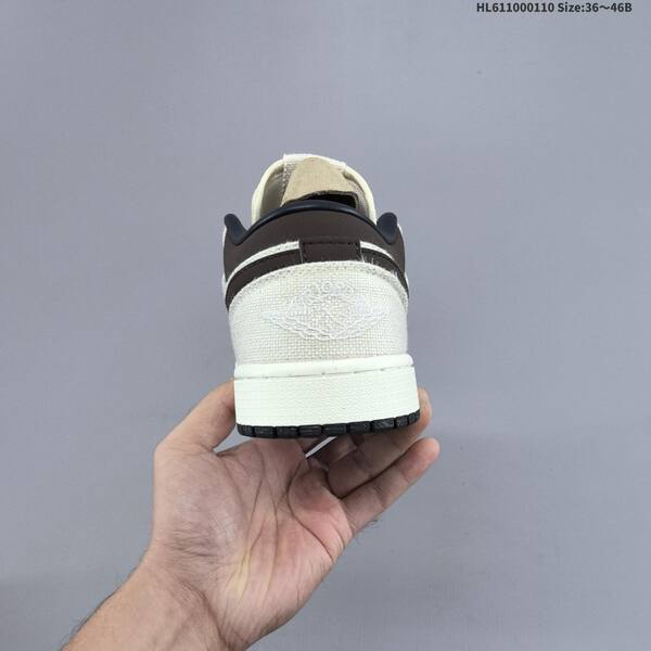 Nike Air Jordan 1 Low white/black 36~46B casual