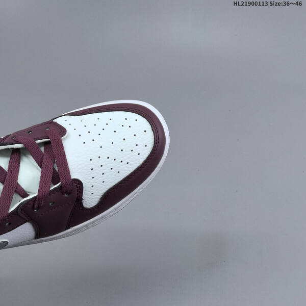 Nike Air Jordan 1 Retro High OG white/burgundy/gray 36~46 basketball