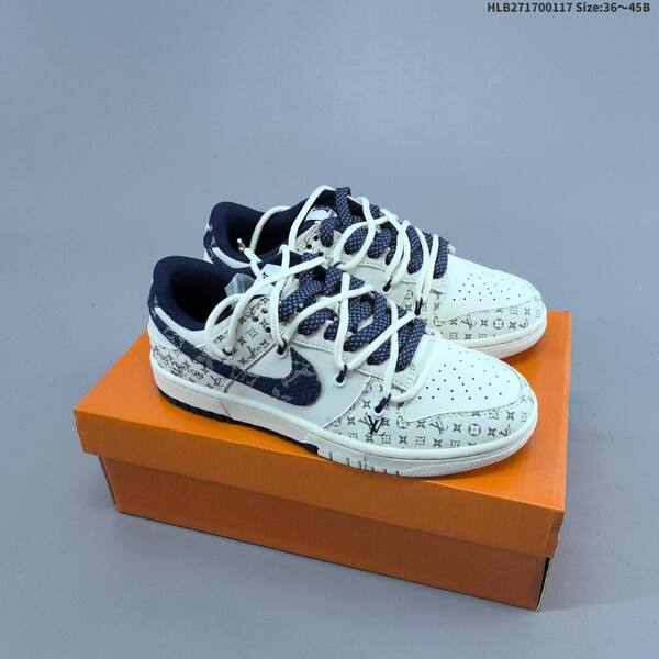 Nike Dunk SB Low Louis Vuitton Custom off white black navy EU 36-45 skate shoe