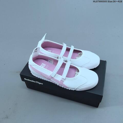 Onitsuka Tiger Mexico 66 TGRS Mary Jane Silver White And White Pink EU 36-41 Sneaker Casual Sneakers - Unisex (BS-68862)