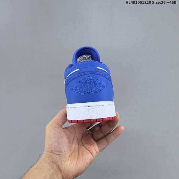 Jordan Air Jordan 1 Low royal blue/white/red 36~46 basketball