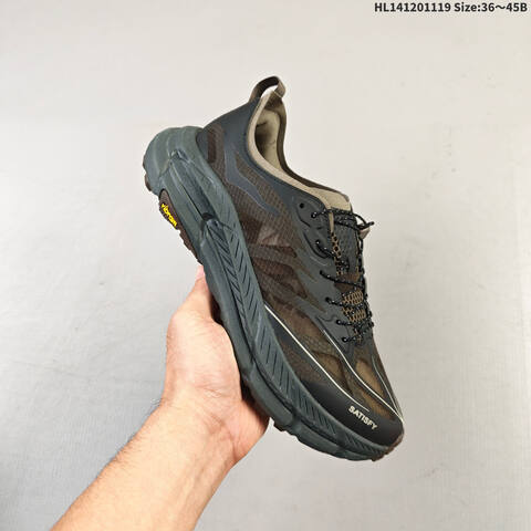 HOKA ONE ONE Mafate Speed 4 Black White Yellow EU 36-45 Trail Shoe Trail Running Sneakers - Unisex (BS-69469)