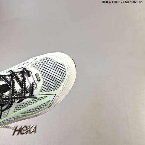 HOKA ONE ONE Clifton One9 White Black Neon Green EU 36-45 Running Shoe Running Sneakers - Unisex (BS-69442)