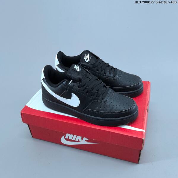 Nike Court Vision Low black white white blue yellow EU 36-45 skate shoe