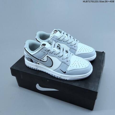 Nike Dunk Low White Grey Black EU 36-45 Skate Shoe - Unisex (BS-62287)