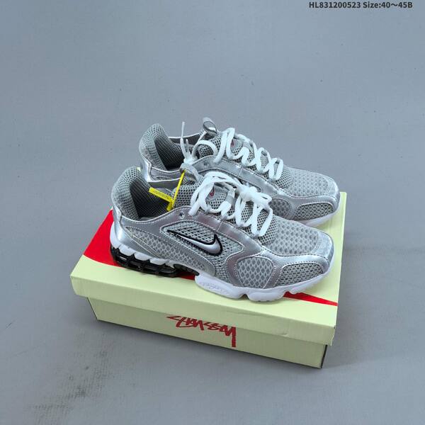 Nike Stussy x Air Zoom Spiridon Cage 2 Beige Black White EU 36-45 sneaker