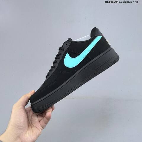Nike Air Force 1 07 Black Light Blue EU 36-45 Sneaker - Unisex (BS-60619)