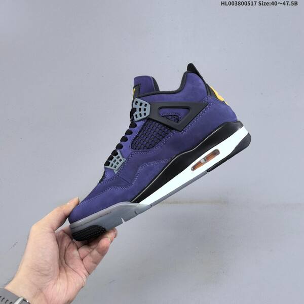 Jordan Air Jordan 4 Retro OG Imperial Purple / Black / Grey / Yellow 40~47.5 basketball