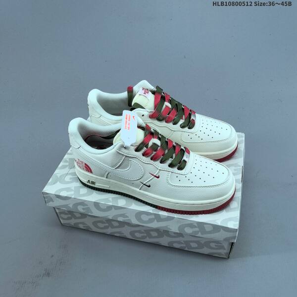 Nike Air Force 1 07 LV8 Stussy white black red gray EU 36-45 skate shoe