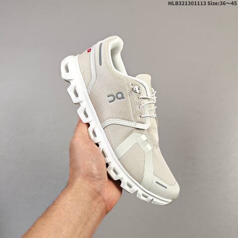 On Running Cloud 6 Beige Off White EU 36-45 Running Shoe Running Sneakers - Unisex (BS-69821)