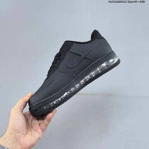 Nike Air Force 1 Posite Fl Max Black White Silver Clear EU 40-45 Sneaker - Men's (BS-60219)