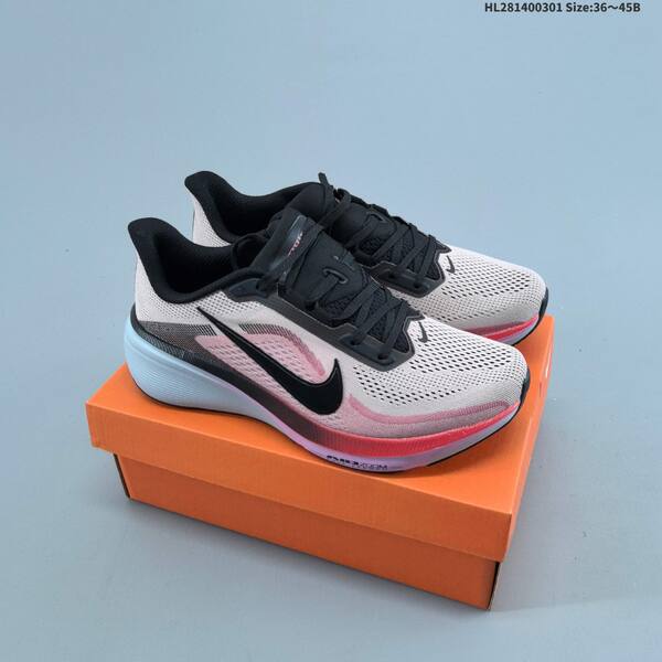 Nike Air Zoom Pegasus 42 Flyknit white black purple neon green EU 36-45 running shoe