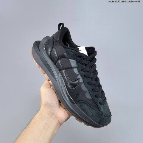 Nike Vaporwaffle Sacai Black Dark Grey Gum Brown EU 36-46 Sneaker - Unisex (BS-61395)