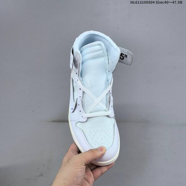 Jordan Air Jordan 1 High OG x Off-White white/light blue/cream with orange and blue accents 40~47.5 lifestyle