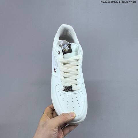 Nike Air Force 1 07 Low Off White White Burgundy EU 36-45 Sneaker - Unisex (BS-61824)